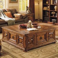 Table basse en bois de teck massif la plus vendue avec disque de table d'appoint en bois de racine et conception de formes différentes