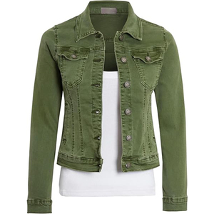 Chaquetas Vaqueras de Algodón para Mujer, Estilo Dulce, Lavado Verde, con Botones, de Alta Calidad, Fabricante Pakistaní, Venta al Por Mayor - Product Image 2
