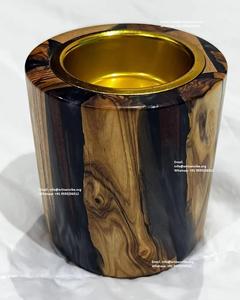 Luxury Epoxy Resin Bakhoor <b>Burner</b> Handcrafted Arabic <b>Oud</b> Incense Holder Wooden Base for Home Decor Aromatherapy Diffuser for - Product Image 3