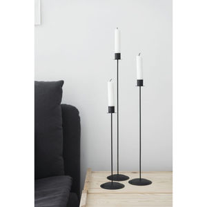 Chandelier en métal de couleur noire bougeoir de décoration de table au design de luxe pour bougeoir de vente chaude par les fournisseurs indiens - Product Image 3