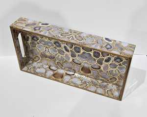 ชุดถาดไม้สำหรับตกแต่งพร้อมพิมพ์เคลือบเงาและฟอยล์สีทองสำหรับงานเลี้ยงน้ำชาช่วงเวลากาแฟและขนมขบเคี้ยว - Product Image 4