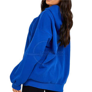 เสื้อมีฮู้ดแฟชั่นสำหรับผู้หญิงผ้าฝ้าย100% มีฮู้ดสไตล์ลำลองสำหรับผู้ใหญ่ทำโลโก้ได้ตามต้องการ - Product Image 2