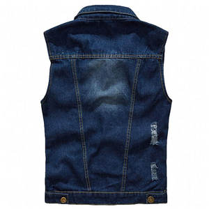 Offre Spéciale Street Wear hommes Jeans gilet dernière conception Pakistan fait hommes Jeans gilet par joueur Styles - Product Image 6