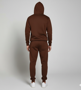 Survêtement lourd unisexe | Tenue d'hiver de qualité supérieure | Sweat à capuche solide personnalisable et joggers 100% coton respirant - Product Image 2