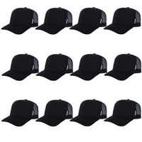 Cappello da Baseball Regolabile a 6 Pannelli in Rete per Sublimazione, in Poliestere, per Uomo e Donna