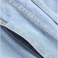 Nouvelle Veste en Jean Matelassée Vintage Lavée de Haute Qualité pour Homme, Col Carré Respirant, Couleur Personnalisée, Vêtement d'Hiver Tendance