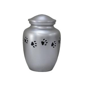 High Quality Aluminium Cremation <b>Pet</b> <b>Urns</b> With Paw Print And Yellow Color Finished Metal Funeral <b>Urns</b> For Human Ashes - Product Image 3