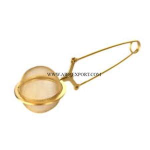 Qualité supérieure fait à la main grande taille métal café thé infuseur argent plaqué or maison cuisine café passoire Unique Designer - Product Image 5