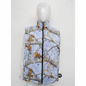 Gilet matelassé en coton avec logo personnalisé unisexe et col montant, tissu en toile tricotée, vêtements de cérémonie chauds et longs pour l'hiver en plein air avec fermeture éclair - Product Image 5