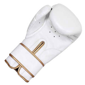 Guantes de boxeo de entrenamiento de combate personalizados profesionales PVC blanco y colores personalizados - Product Image 2