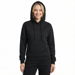 Sudaderas con Capucha Personalizadas para Mujer, Estilo Moderno, Bloques de Color, Patchwork, Estilo Urbano, Corte Holgado, Bolsillo Tipo Canguro, Forro Polar - Product Image 1