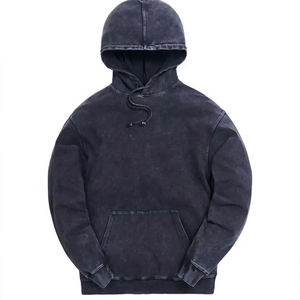 Vente chaude Hommes Vintage Hoodies Plus La Taille Solide Couleur Vintage Hoodies Poids Lourd Coton Vintage Hoodie Pour Hommes - Product Image 3