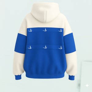 Sudadera con capucha de gran tamaño de poliéster y algodón de alta calidad bordada Zeta Phi Beta lista para enviar ropa griega - Product Image 2