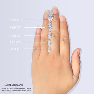 Anillo de Compromiso Petite Solitaire de Oro de 9K con Diamante de Corte Marquesa Cultivado en Laboratorio, Anillos de Diamantes Únicos - Product Image 2