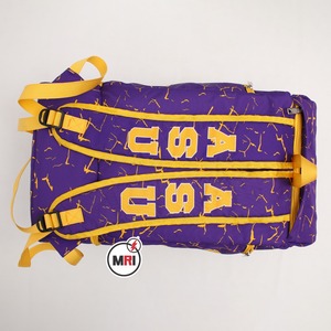 Sac de voyage à bandoulière sublimé OEM ASU ALCORN sac à dos de sublimation en gros sac à dos violet et doré pour sacs polochons unisexes - Product Image 4