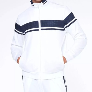 Chándales ajustados para hombre, conjuntos de chándal de lana de tecnología personalizada para hombre, traje deportivo con cuello levantado y cremallera, ropa deportiva para correr para hombre - Product Image 5