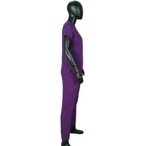 Ensembles d'uniformes médicaux unisexes à manches courtes pour hommes et femmes, vêtements d'hôpital en tissu sergé polyester/coton, couleurs et logo personnalisés - Product Image 4