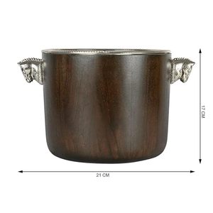 Trending Design Metal Ice <b>Bucket</b> <b>Small</b> Bar Wine Champagne Cooler Party Table Beverage Holder Space Saving Entertaining Accessory - Product Image 2