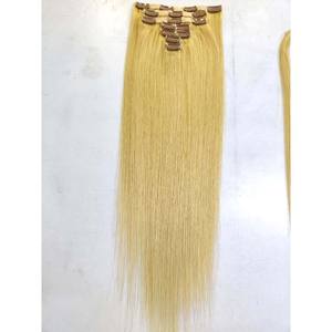 Extensiones de cabello indio con CLIP, el mejor pelo de templo, extensiones de cabello gruesas suaves, Clip en el precio al por mayor - Product Image 6