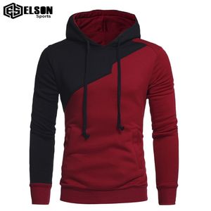 Trending Style Pullover Patch Color Diseño personalizado 100% Algodón Transpirable Sudadera Hombres Sudadera con capucha para la venta - Product Image 1