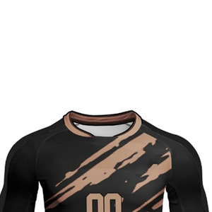 Último Modelo de Uniformes de Fútbol con Serigrafía, Conjuntos de Camisetas y Pantalones Cortos con Logotipo Personalizado, Unisex, 100% Poliéster, Impermeables, MOQ Bajo - Product Image 3