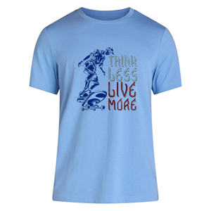 T-shirt d'été de haute qualité en gros pas cher prix respirant tricoté t-shirt confortable cou blanc Bangladesh vêtements usine - Product Image 4