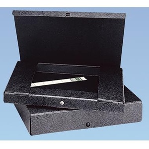 Carpeta para Documentos DIN A4 ELBA de 24.5 x 31.8 cm (Ancho x Alto), Capacidad para 780 Hojas, 80 mm, Cartón Reciclado, Organizador de Revistas Negro, 80 g/m² - Product Image 3