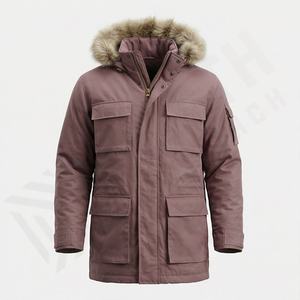 Nouvelle veste parka classique à capuche pour homme confortable 2025, parka personnalisable de qualité supérieure - Product Image 1