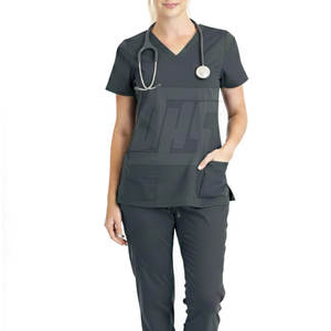 Nursing Uniform Comfortable Scrub Set With <b>Pocket</b> Design For Doctors Nurses And Healthcare <b>Staff</b> Daily Wear - Product Image 6