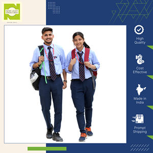 Camisa de uniforme escolar de manga larga unisex al por mayor OEM para estudiantes a precio directo de fábrica del fabricante de confianza de la India - Product Image 5