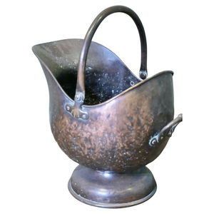 Ensemble de cheminée et accessoires de haute qualité, seau à charbon en fer métallique fini noir, style nouveau, fait à la main - Product Image 3