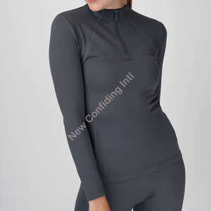 La Última Tendencia en Ropa de Equitación para Mujer 2026, Camiseta de Manga Larga de Poliéster y Elastano con Logotipo Personalizado - Product Image 1