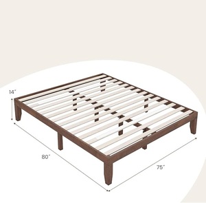 Bán Buôn 100% Keo Gỗ Rắn Nền Tảng Khung Giường Thiết Kế Hiện đại Cho Nhà Sử Dụng Khách Sạn-Có Sẵn Trong Vua Hoặc Nữ Hoàng Kích Thước - Product Image 3