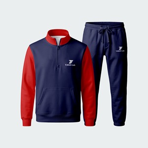 Nuevo Conjunto Deportivo Ligero y Transpirable para Hombre con Cierre de Cremallera de un Cuarto, Cordón Ajustable, Estilo Casual y Urbano - Product Image 5