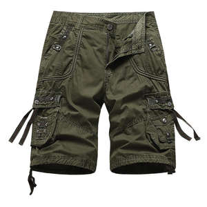 Shorts cargo pour hommes 100% coton, design délavé à l'acide, longueur genou, décontractés, été, taille mi-haute, service OEM - Product Image 6