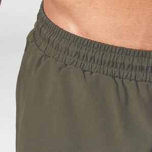 Lightweight Moisture Wicking Fabric Khaki Essential 5 Inch Shorts with Contour Side Panels and Inner <b>Mesh</b> <b>Pants</b> - Product Image 6