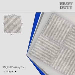 Carrelages de sol de parking extérieur de marque Vistaar 400x400mm gris porcelaine numérique meilleur prix exportation qualité bois matériel - Product Image 1