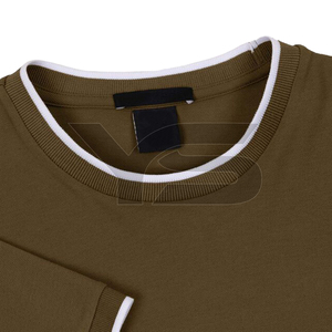 Camisetas de algodón 100% para hombre, Jersey transpirable, tejido de costilla de talla grande, estilo informal, logotipo frontal, serigrafía - Product Image 6