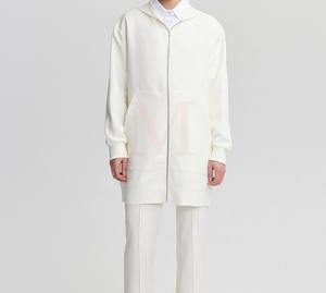 Venta al por mayor 2024 Unisex invierno cremallera larga Sudadera con capucha 100% algodón diseño personalizado sólido liso teñido personalizado OEM servicio para hombres con capucha - Product Image 1