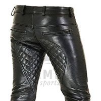 Pantalon en cuir sur mesure pour homme Hamilo Sports, fabriqué au Pakistan, taille mi-haute, noir, hiver, décontracté, coupe droite ajustée, respirant, haute qualité