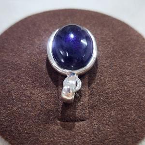 925 plata esterlina amatista piedra preciosa diseñador hecho a mano único Vintage joyería fina colgantes y dijes - Product Image 3