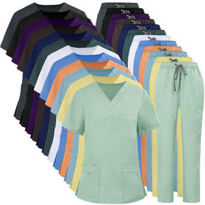 Uniforme Médico Personalizable para Enfermería, Pantalones Deportivos, Uniforme de Hospital para Hombre, Parte Superior de Uniforme Médico, Algodón Poliéster, Detección de Agujas, Alta Calidad - Product Image 1