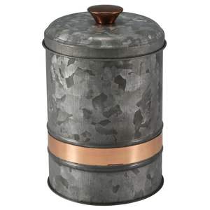Traditional Galvanized Canister Set With Durable Steel Construction Providing Long Term Storage And Decorative Value - Product Image 2