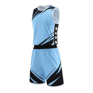 ชุดบาสเก็ตบอลแขนสั้นแบบลำลองใหม่สำหรับผู้ชายและผู้หญิง ชุดกีฬาสองชิ้นสำหรับนักเรียนแข่งขัน - Product Image 4
