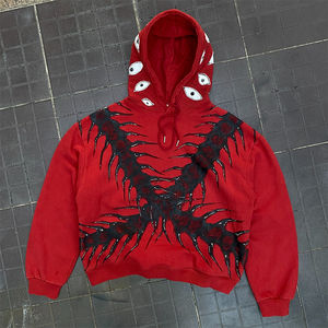 Sudadera con Capucha de Invierno para Hombre, Diseño Personalizado con Pedrería, Felpa Ecológica, Corte Regular, Anti-Pilling - Product Image 1