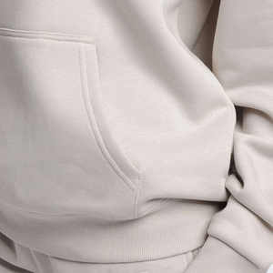 ชุดวอร์มแบบสวมหัวสำหรับผู้หญิงพร้อมฮู้ดชุดออกกำลังกาย2ชิ้นมีกระเป๋าใส่สบาย - Product Image 6