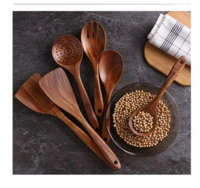 Ensemble de cuillères à salade en résine, écologiques, outils de cuisine manuels, finition naturelle, lavables au lave-vaisselle