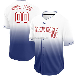 Maillot de Baseball sublimation personnalisé de haute qualité respirant séchage rapide uniforme de sport grande taille Logo personnalisé nom adultes en gros - Product Image 1