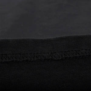 300gsm pesado grueso manga corta Camiseta Color sólido Streetwear de gran tamaño Casual verano camiseta negra - Product Image 3