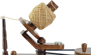 Enrouleur de boule de fil en bois-grand enrouleur de fil artisanal pour le tricot et le crochet-enrouleur de boule naturel robuste à commande manuelle - Product Image 2